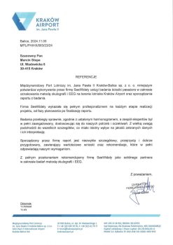 Referencje- Kraków Airport - Badanie EEG + Eye-tracking